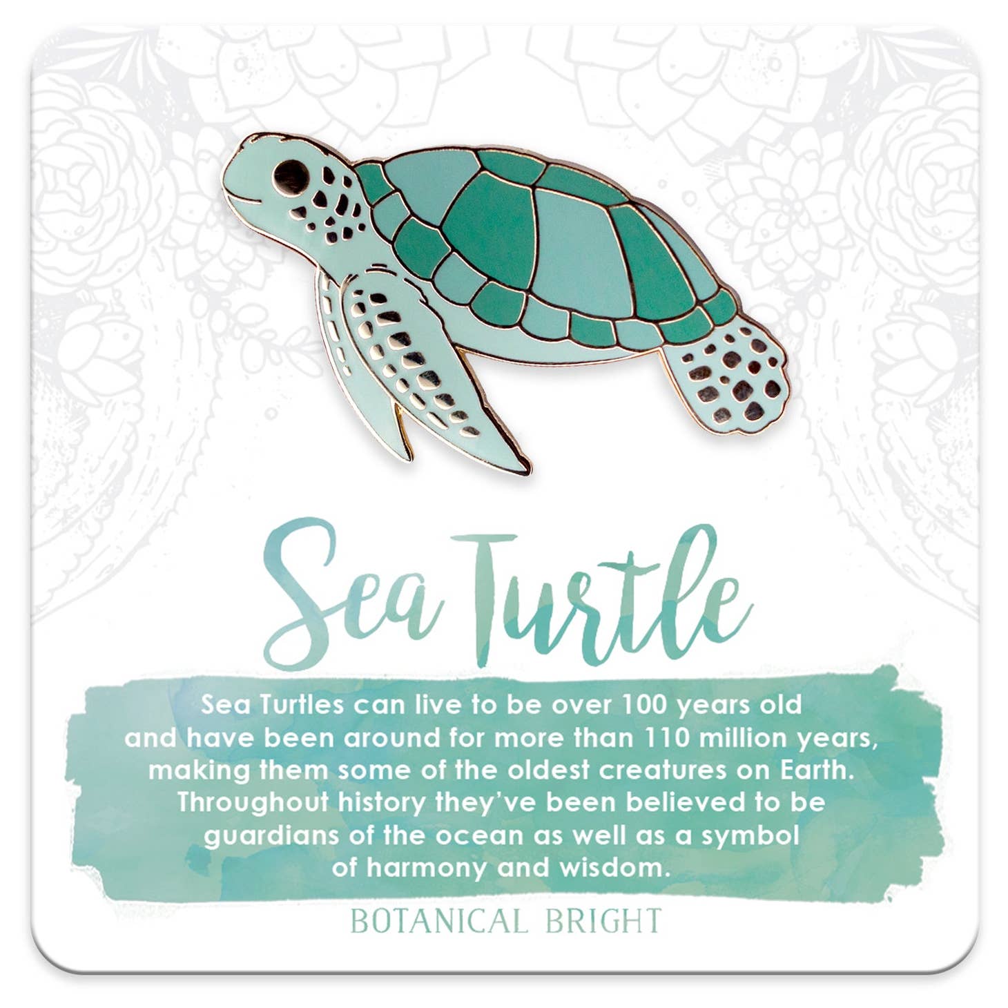Sea Turtle Enamel Pin – Ravenstone