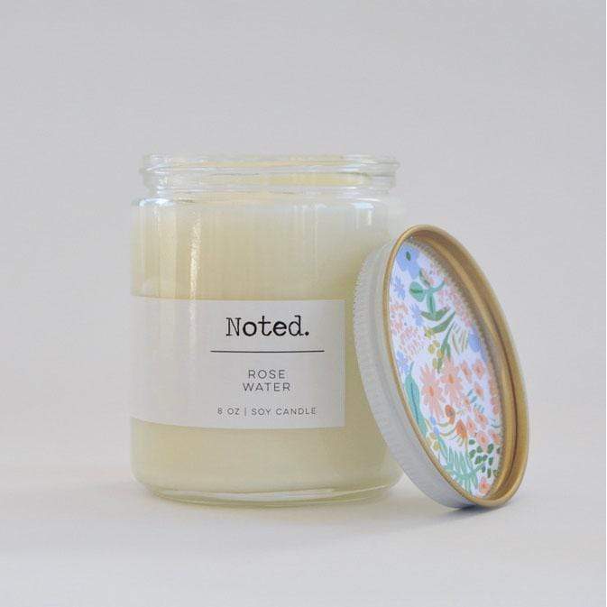 Noted Rose Water Jar Candle