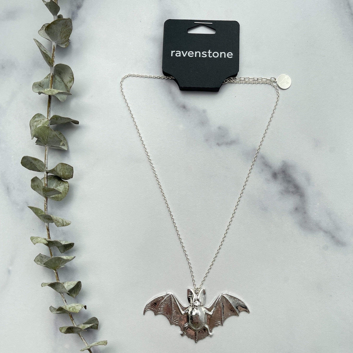Ravenstone The Silver Bat Necklace