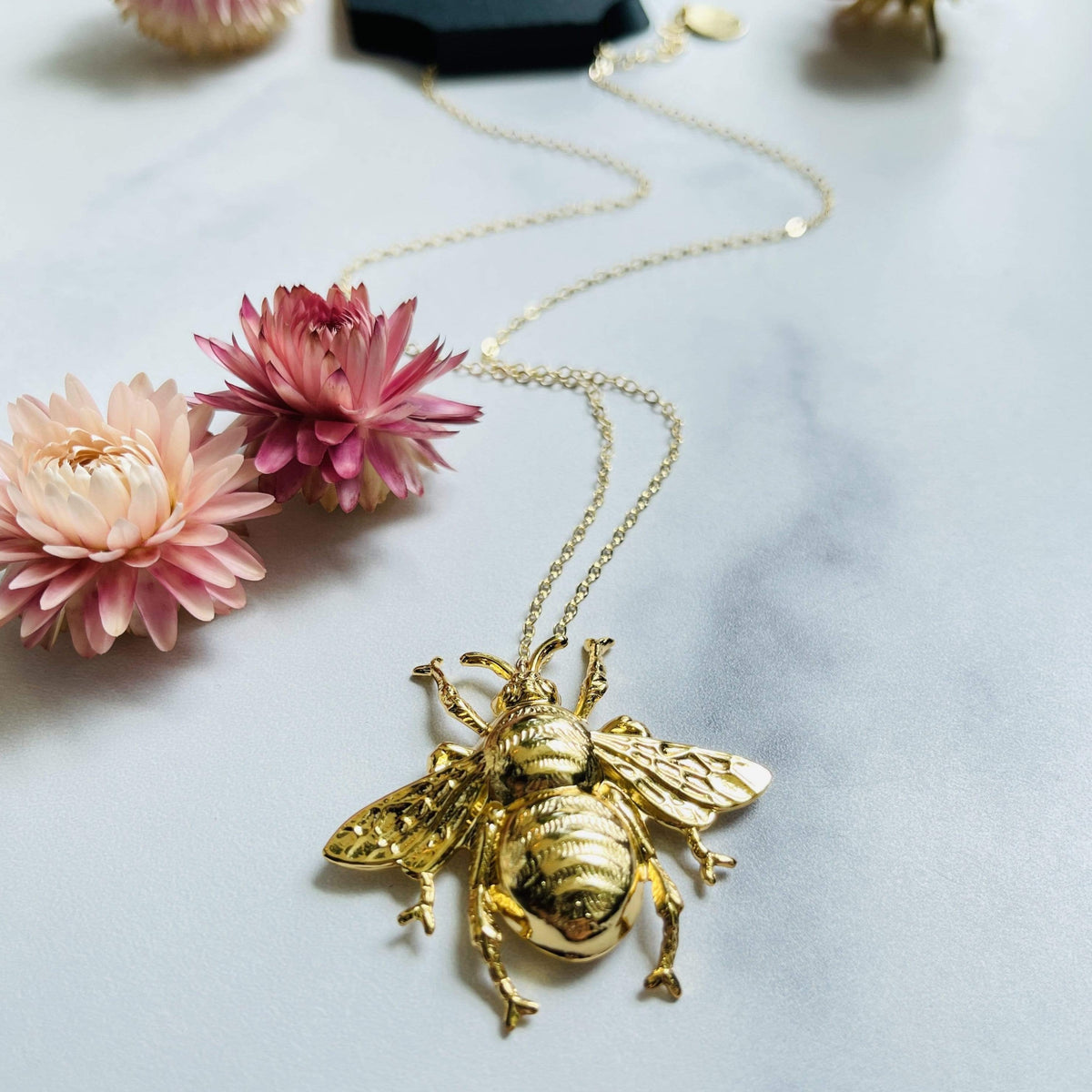 Ravenstone The (Not So) Big Golden Bee Necklace