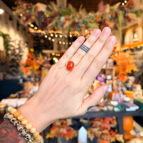 Carnelian Ring "Hilda" - Size 6