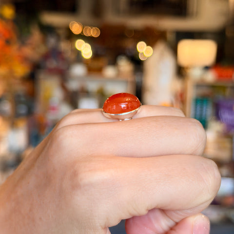 Carnelian Ring "Hilda" - Size 6