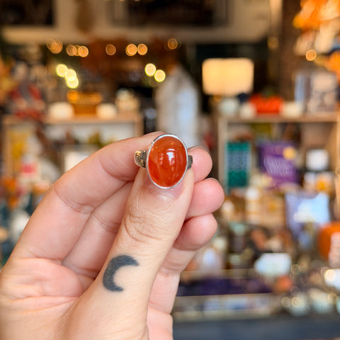 Carnelian Ring "Hilda" - Size 6