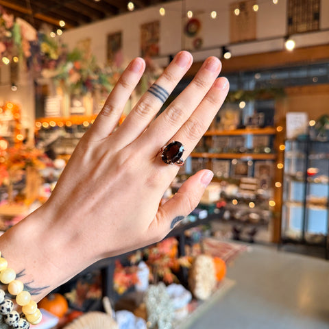 Smoky Quartz Ring "Diane" - Size 8