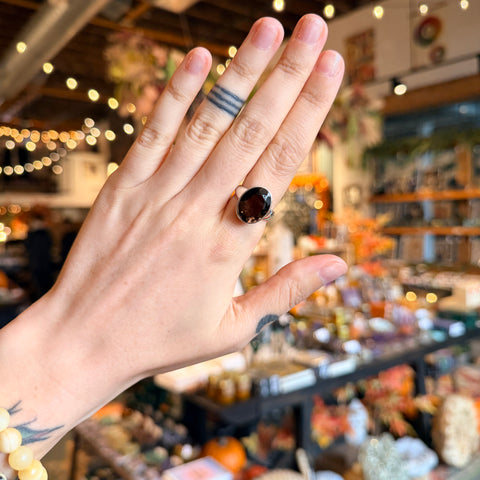 Smoky Quartz Ring "Cathy" - Size 8