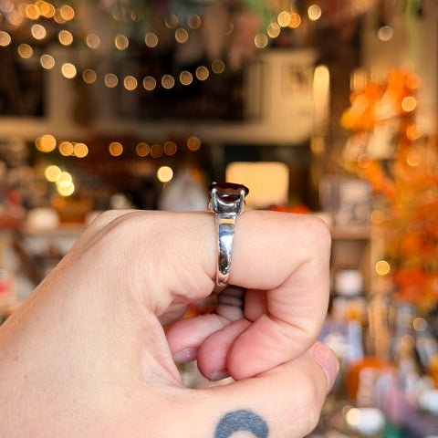 Garnet Ring "Mildred" - Size 7.5
