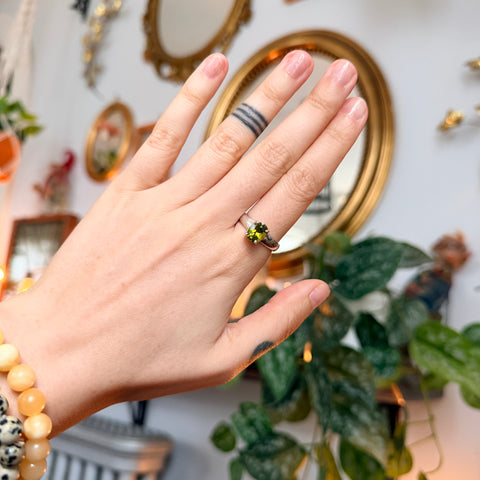 Peridot Ring "Fiona" - Size 8.5