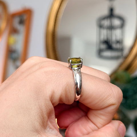 Peridot Ring "Fiona" - Size 8.5