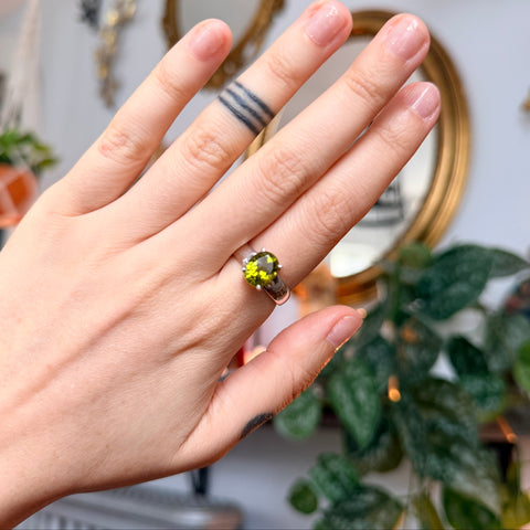 Peridot Ring "Arden" - Size 9.5