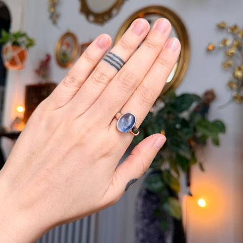 Blue Kyanite Ring "Phoenix" - Size 9