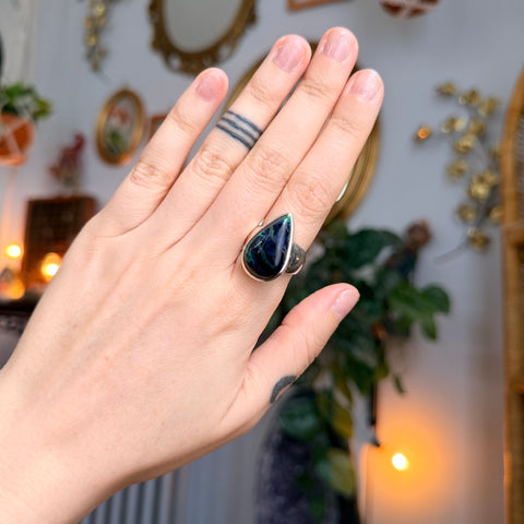 Azurite Ring "Marie" - Size 7
