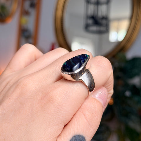 Azurite Ring "Marie" - Size 7