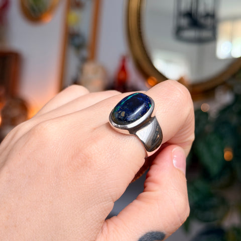 Azurite Ring "Brooke" - Size 7