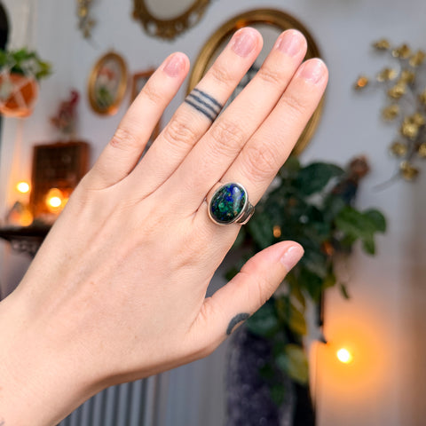 Azurite Ring "Rebecca" - Size 6.5