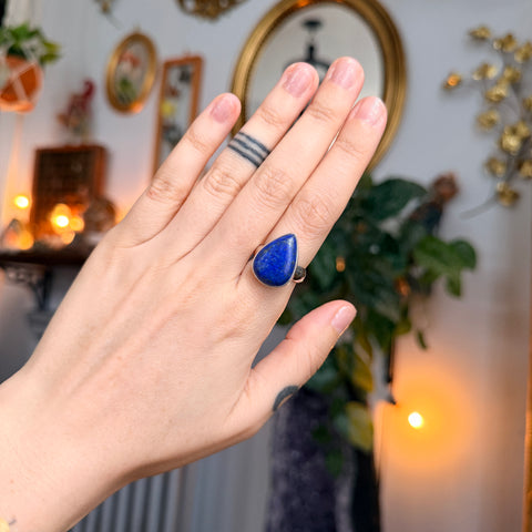 Lapis Lazuli Ring "Grace" - Size 7