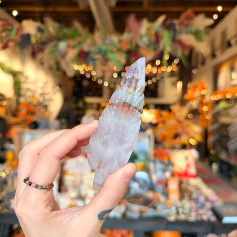 Crazy Lace Amethyst Feather "Michael"