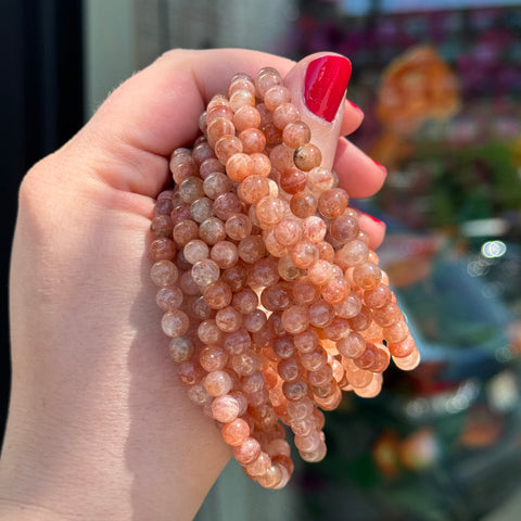 Sunstone Stretch Bracelet | 6mm