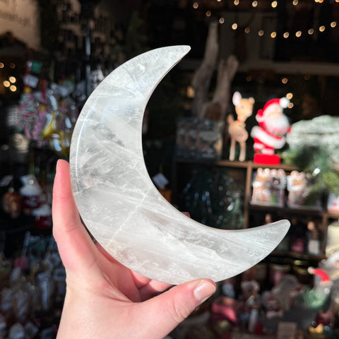 Clear Quartz Moon "Nina"