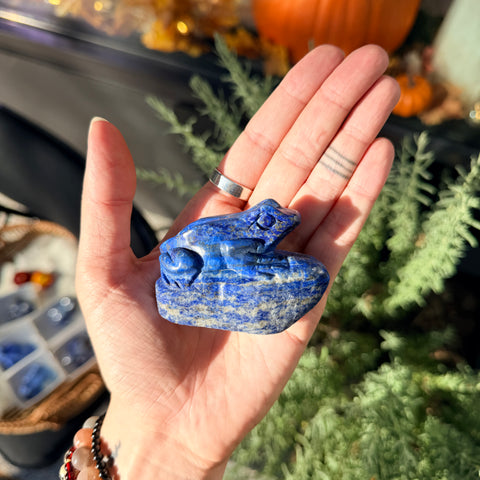 Lapis Lazuli Frog "Emma"
