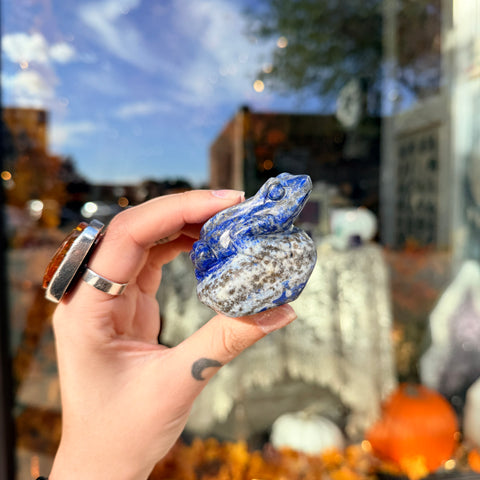 Lapis Lazuli Frog "Joan"