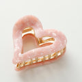 Adorro Heart Claw Clip | Pink