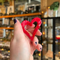 Adorro Heart Claw Clip | Red