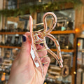 Adorro Ribbon Claw Clip | Pink