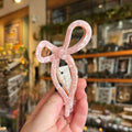 Adorro Ribbon Claw Clip | Pink