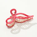 Adorro Ribbon Claw Clip | Red