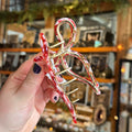 Adorro Ribbon Claw Clip | Red + White