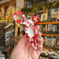 Adorro Ribbon Claw Clip | Red + White