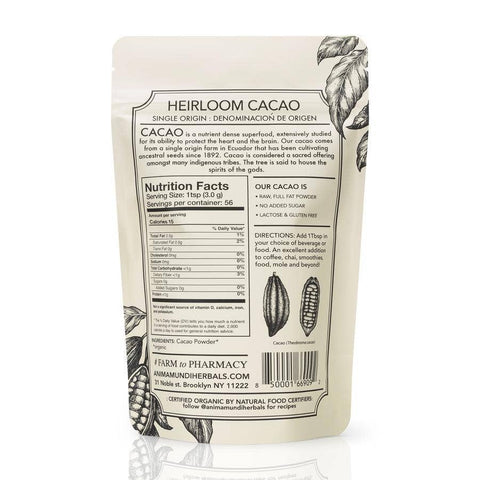 Anima Mundi Apothecary Heirloom Cacao | Ancestral Seeds