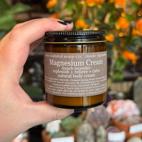 Bare Natural Soap Company Magnesium Cream 4oz | French Lavender