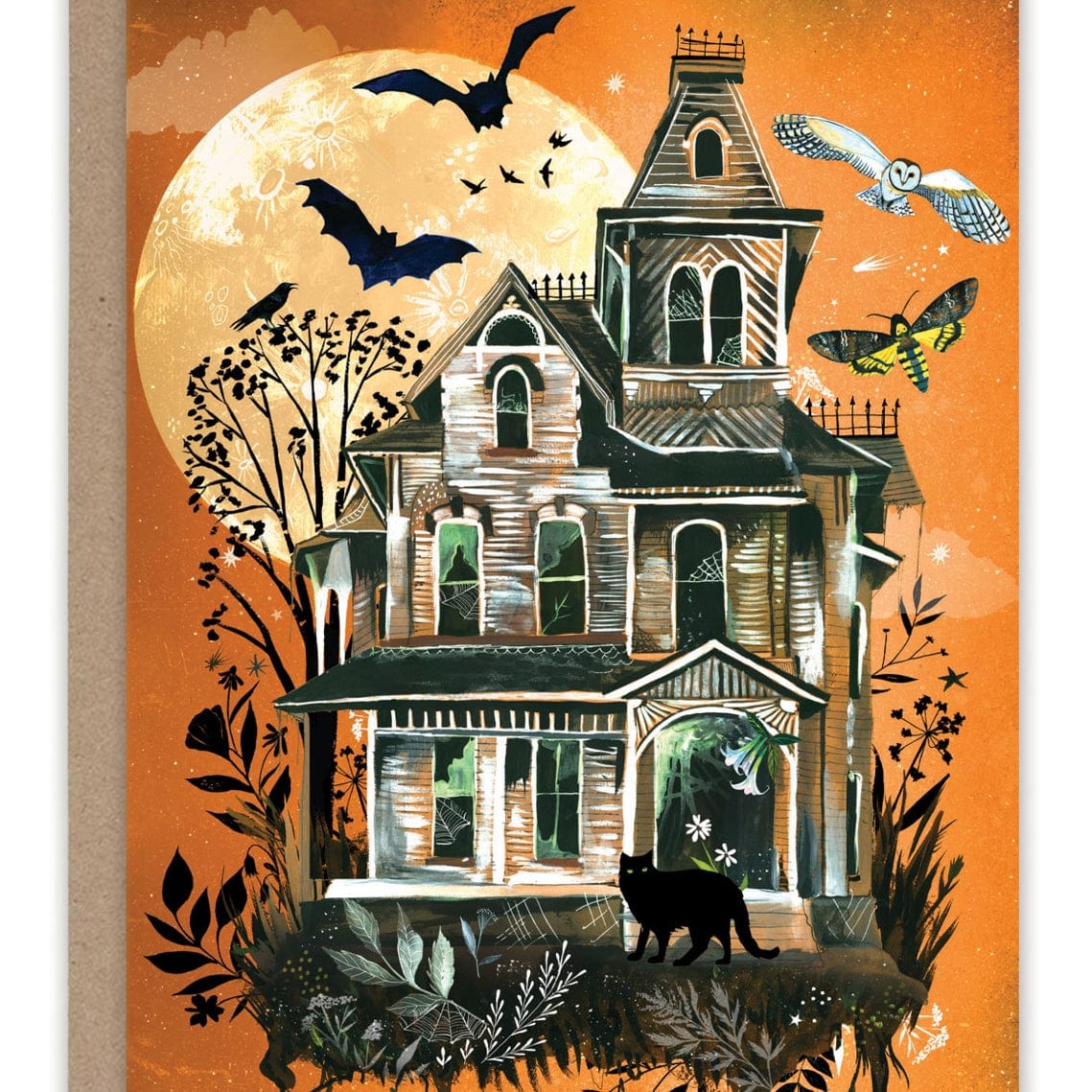 Biely &amp; Shoaf Haunted House Halloween Card