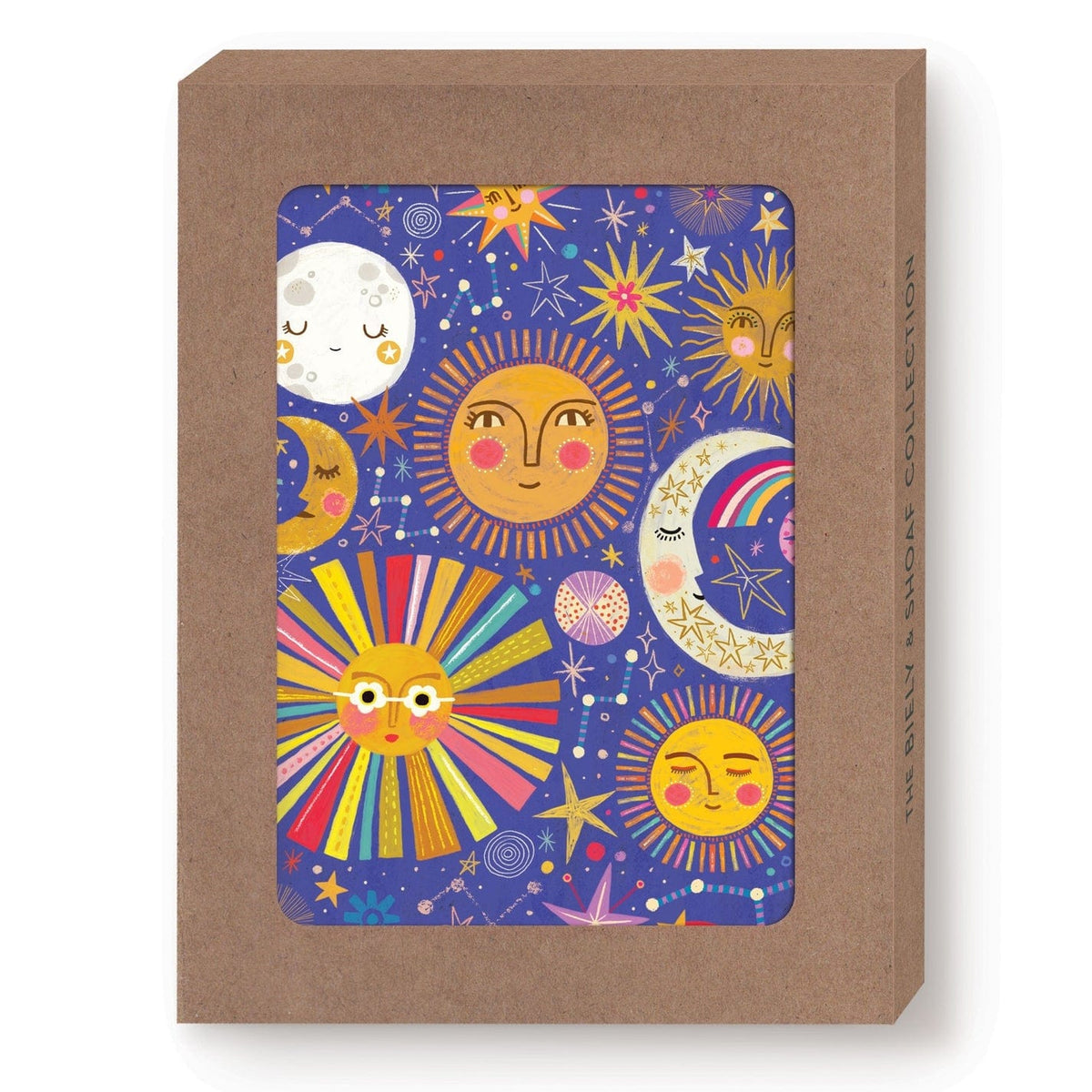Biely &amp; Shoaf Suns &amp; Moons Boxed Cards - Set of 10