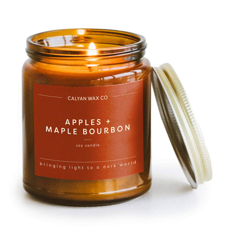 Calyan Wax Co. Apples + Maple Bourbon Soy Candle