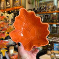 Certified International Leaf Bowl | Orange