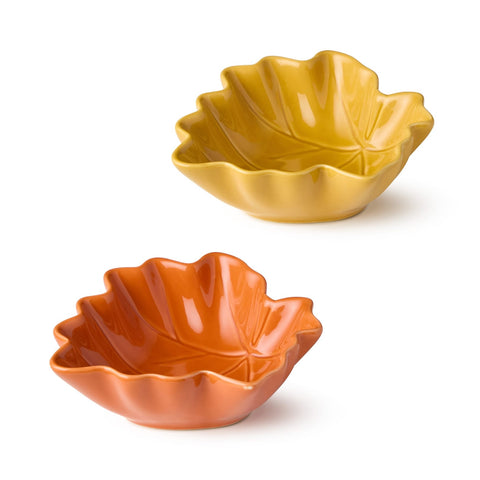 Certified International Leaf Bowl | Yellow
