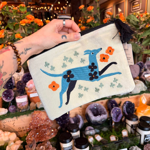 Danica Studio Dogwood Embroidered Pouch