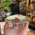 Eleanora Soroca Footed Decoupage Shell Dish | Bird