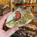 Eleanora Soroca Footed Decoupage Shell Dish | Bird