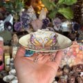 Eleanora Soroca Footed Decoupage Shell Dish | Butterfly
