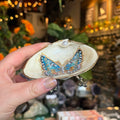 Eleanora Soroca Footed Decoupage Shell Dish | Butterfly