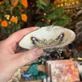 Eleanora Soroca Footed Decoupage Shell Dish | Butterfly