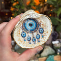 Eleanora Soroca Footed Decoupage Shell Dish | Evil Eye