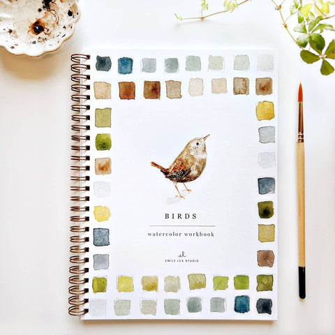 emily lex studio Birds Watercolor Workbook