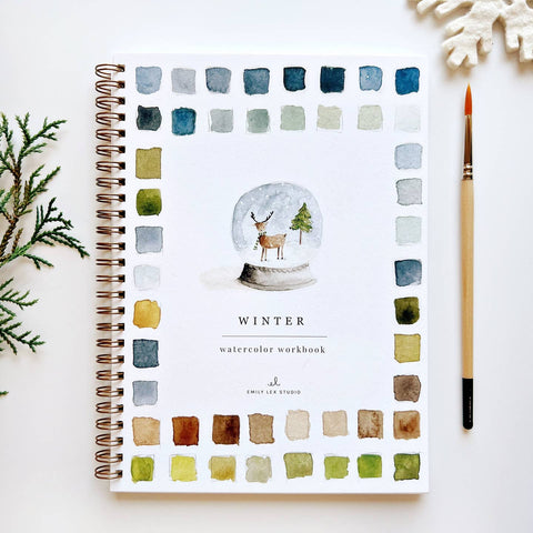 emily lex studio Winter Watercolor Workbook