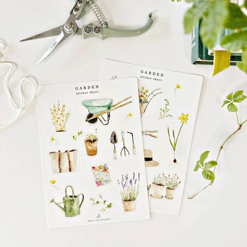 emily lex studio Garden Sticker Sheets