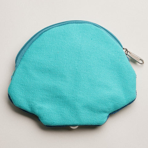 Frem Seashell Beaded Zipper Pouch | Blue
