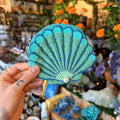 Frem Seashell Beaded Zipper Pouch | Blue